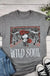 Wild Soul Cowskull With Red Roses T-shirt - LECCE