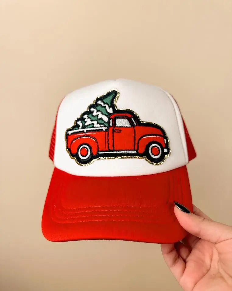 Women's Christmas Trucker Hat - Mesh Snapback - LECCE