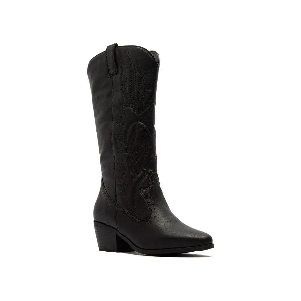 Women's Cowboy Western Pointy Toe Mid Calf Boots