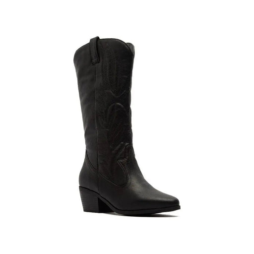 Women's Cowboy Western Pointy Toe Mid Calf Boots - LECCE