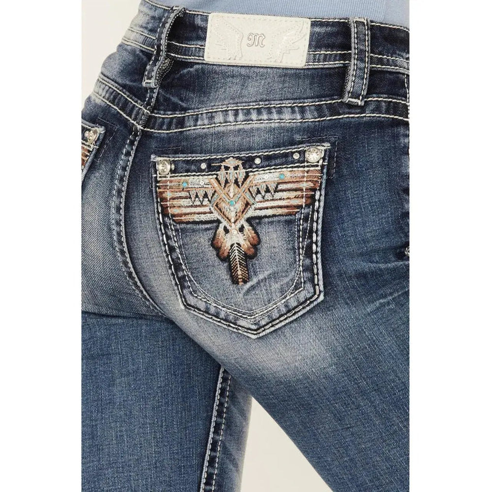 Women's Miss me jeans boot cut eagle - LECCE