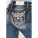 Women's Miss me jeans boot cut eagle - LECCE