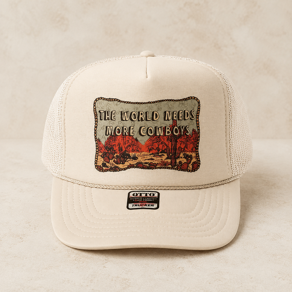World Needs More Cowboys Trucker