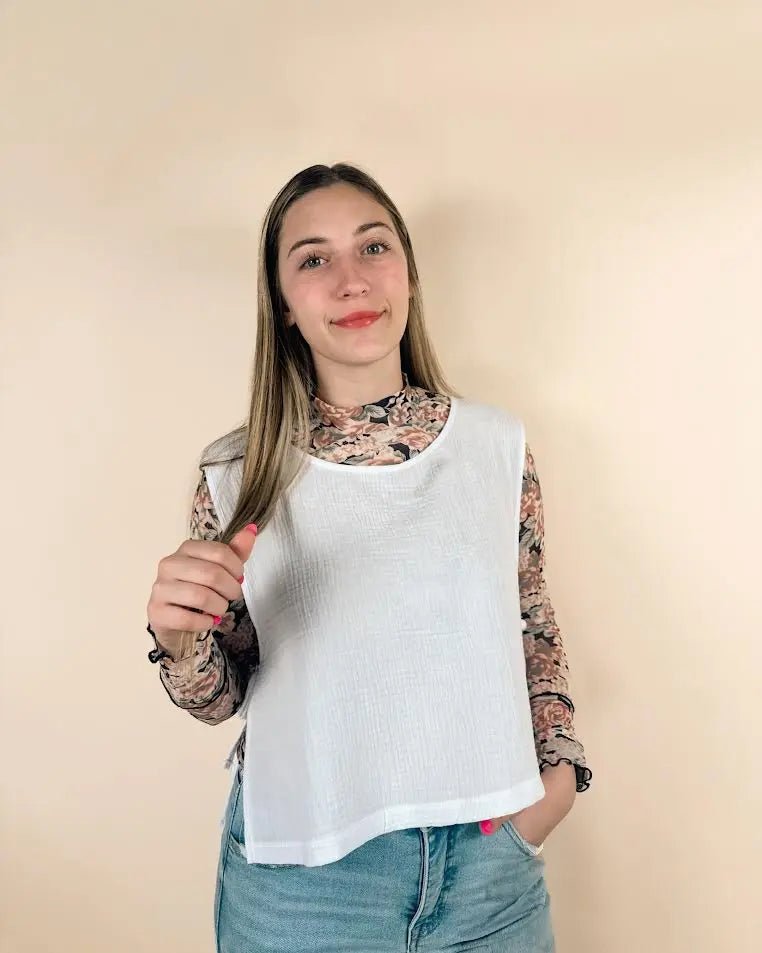Woven Airflow Side Sleeveless Top - LECCE