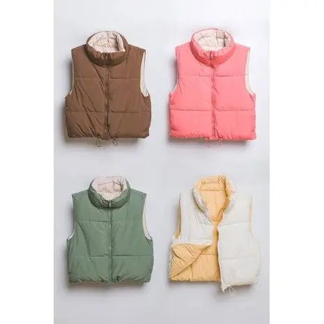 Woven Solid Reversible Vest - LECCE