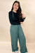 Woven Tie Back Suspender Jumpsuit With Pockets - LECCE