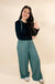 Woven Tie Back Suspender Jumpsuit With Pockets - LECCE