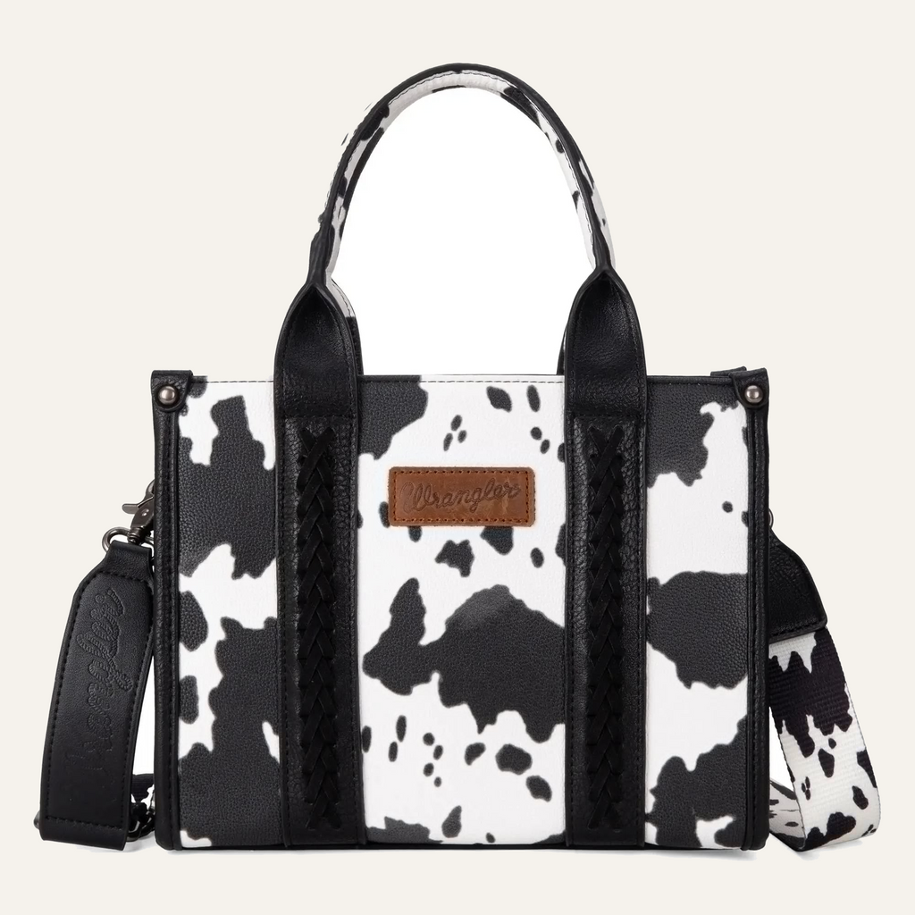 Wrangler Cow Print Concealed Carry Tote/Crossbody