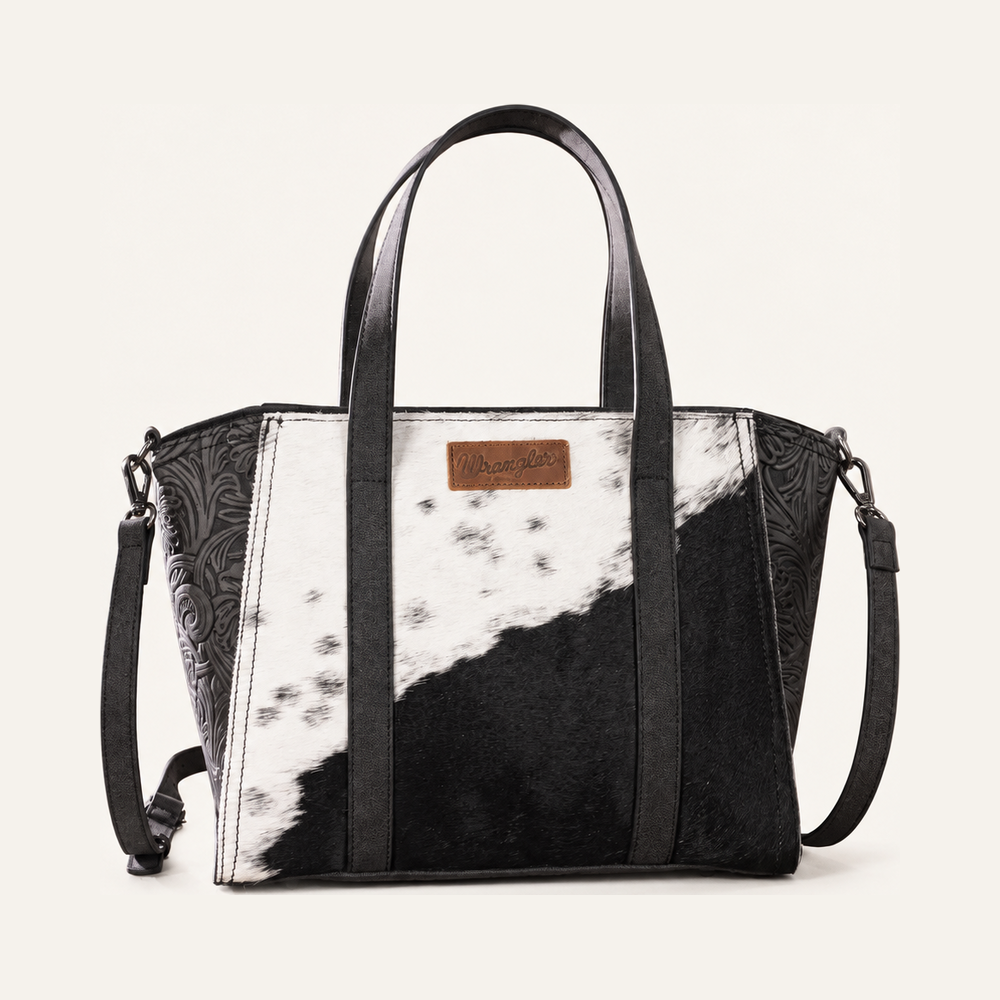 Wrangler Genuine Cowhide Large Tote