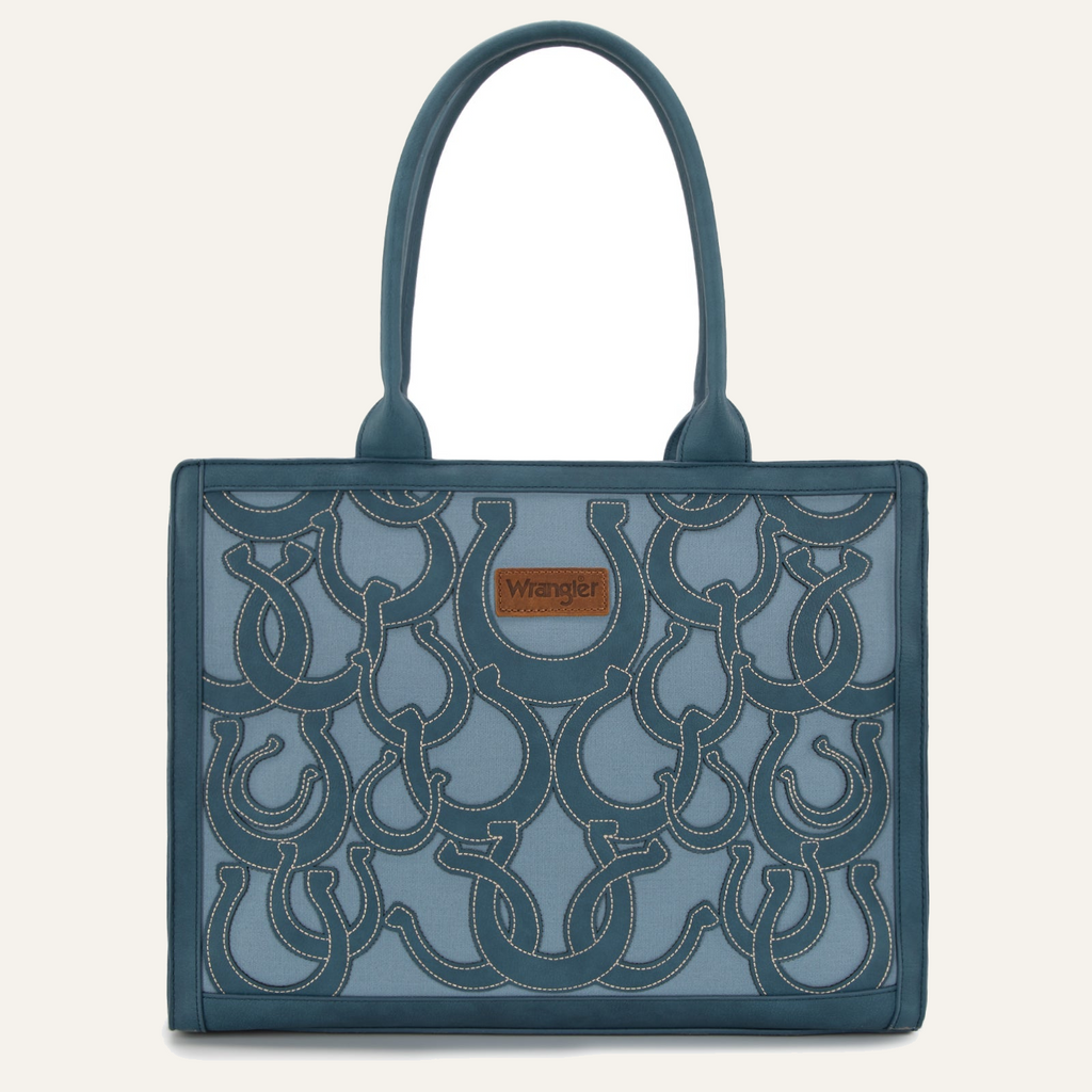 Wrangler Horseshoe Cutout Carry-All Large Tote Bag
