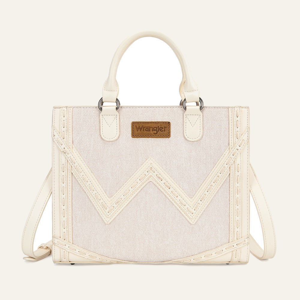 Wrangler Western Contrast Stitch Chevron Tote Bag