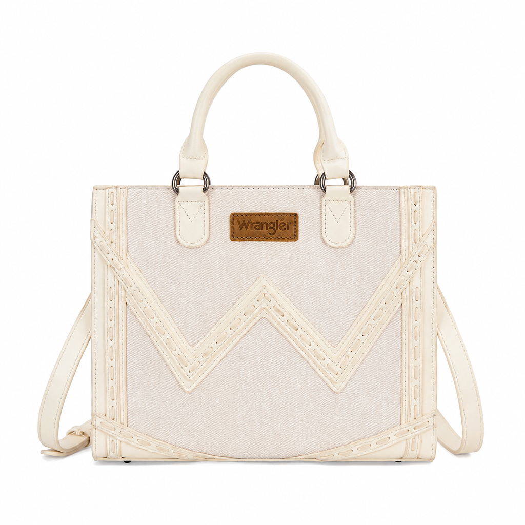 Wrangler Western Contrast Stitch Chevron Tote Bag