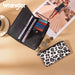 Wrangler Leopard Bi - fold Wallet with Detachable Pouch - LECCE