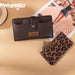 Wrangler Leopard Bi - fold Wallet with Detachable Pouch - LECCE
