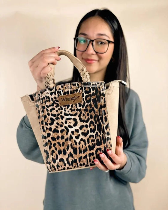 Wrangler Leopard Print Tote Bag - LECCE