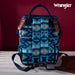 Wrangler Navy Aztec Printed Callie Backpack - LECCE