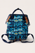 Wrangler Navy Aztec Printed Callie Backpack on soft-white background