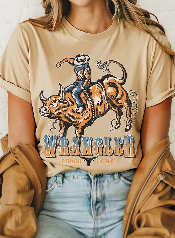 Wrangler Rodeo Cowboy Ranch Club Graphic Tshirts