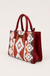 Wrangler Sherpa Aztec Canvas Tote/Crossbody Purses on soft-white background