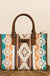 Wrangler Sherpa Aztec Canvas Tote/Crossbody Purses - LECCE