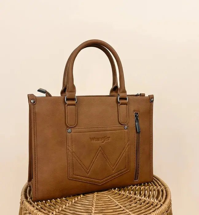 Wrangler Sherpa Aztec Canvas Tote/Crossbody Purses - LECCE