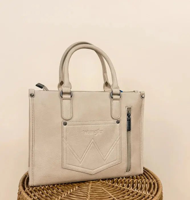 Wrangler Sherpa Aztec Canvas Tote/Crossbody Purses - LECCE