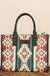 Wrangler Sherpa Aztec Canvas Tote/Crossbody Purses - LECCE