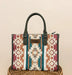 Wrangler Sherpa Aztec Canvas Tote/Crossbody Purses - LECCE