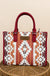 Wrangler Sherpa Aztec Canvas Tote/Crossbody Purses - LECCE