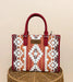 Wrangler Sherpa Aztec Canvas Tote/Crossbody Purses - LECCE