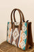 Wrangler Sherpa Aztec Canvas Tote/Crossbody Purses - LECCE