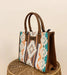 Wrangler Sherpa Aztec Canvas Tote/Crossbody Purses - LECCE
