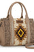 Wrangler Tooled Aztec Concealed Carry Tote - LECCE