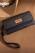 Wrangler Western Floral Tooled Tri - fold Wristlet - LECCE