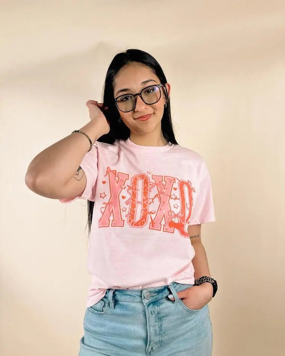 XOXO with Bows Tee - LECCE
