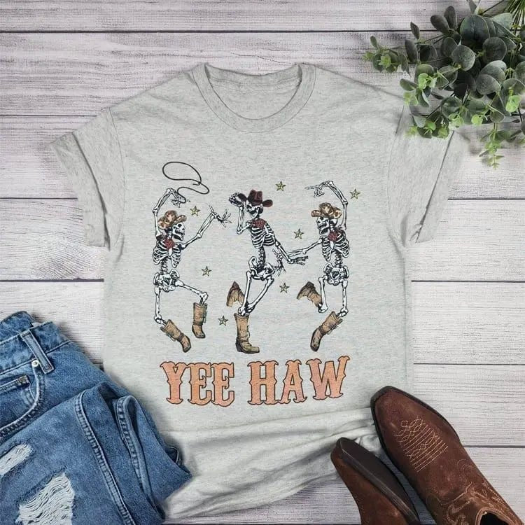 Yee Haw 3 Skeletons T-shirt - LECCE