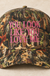 You Look Like You Love Me Embroidery Camo Hat on cream stone - LECCE catalog