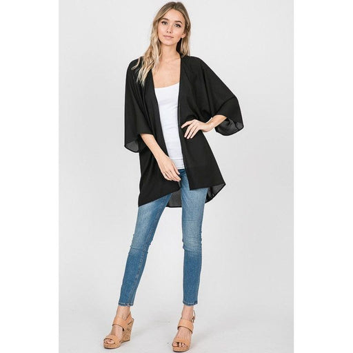 SOLID KIMONO CARDIGAN LECCE