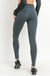 Highwaist Zipper Pocket Moto Mesh Full Leggings