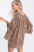 Animal printed woven top