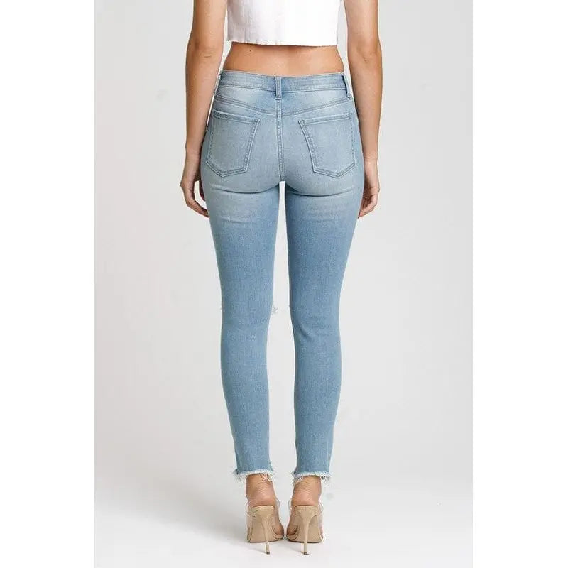 mid rise skinny ankle
