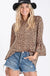 Animal printed woven top
