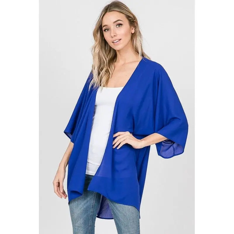Neon Solid Kimono Cardigan Lovely J