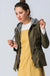 Double Zipper with Hood Coat