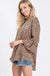 Animal printed woven top