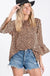 Animal printed woven top