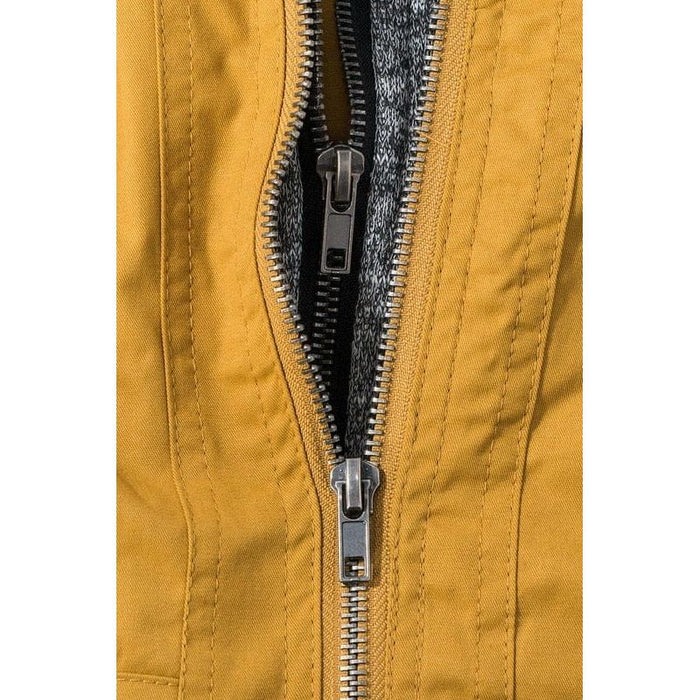 Double Zipper with Hood Coat