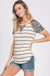 STRIPE RAGLAN SLEEVE TOP 
