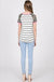 STRIPE RAGLAN SLEEVE TOP LECCE