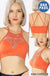 High neck lace cutout bralette 